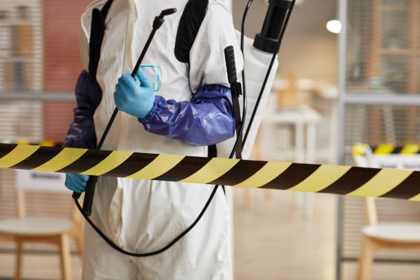 Professional Blood Cleanup technician working in Allendale, MI